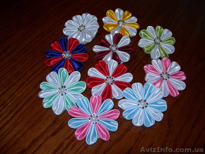 заколки канзаши - <ro>Изображение</ro><ru>Изображение</ru> #1, <ru>Объявление</ru> #446590