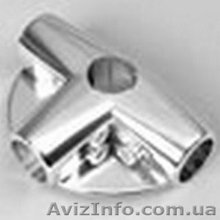 Соединитель 4-х труб с двумя полкодержателями, хромированный фиксированный 583 - <ro>Изображение</ro><ru>Изображение</ru> #1, <ru>Объявление</ru> #1018595