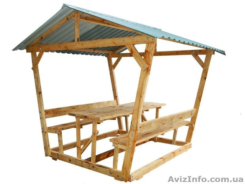 Альтанки з дерева для дому та дачі  - <ro>Изображение</ro><ru>Изображение</ru> #1, <ru>Объявление</ru> #1034817