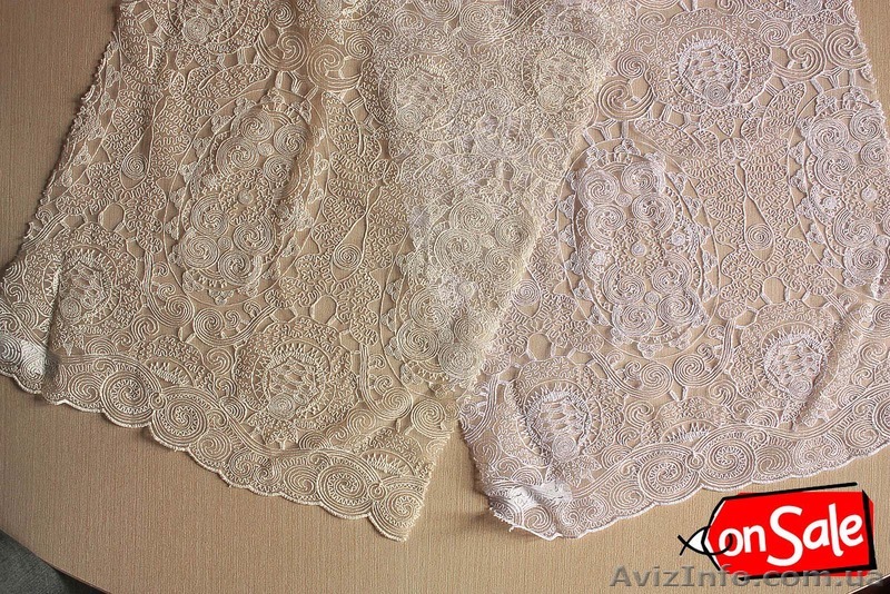 Распродажа итальянских кружев (арт. К12024) для пошива свадебных и веч - <ro>Изображение</ro><ru>Изображение</ru> #1, <ru>Объявление</ru> #916700