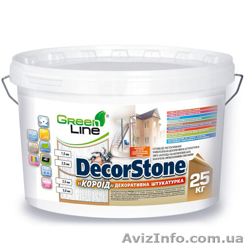 Декоративная штукатурка "DecorStone" типа "короед" на акриловой базе, обогащенна - <ro>Изображение</ro><ru>Изображение</ru> #1, <ru>Объявление</ru> #1295305