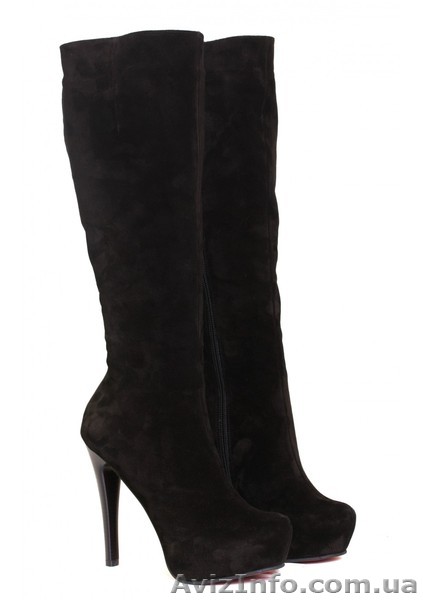 Сапоги женские замшевые Яся - <ro>Изображение</ro><ru>Изображение</ru> #1, <ru>Объявление</ru> #1381244