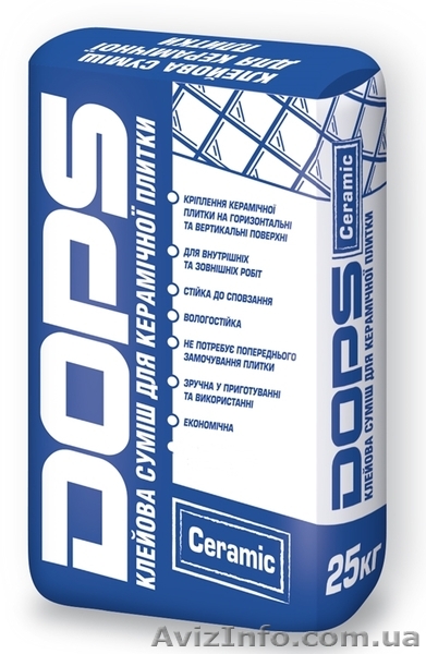 Клей для плитки DOPS Ceramik - <ro>Изображение</ro><ru>Изображение</ru> #1, <ru>Объявление</ru> #1295197
