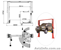 S 45-2. Подъемник двухстоечный, электро гидравлический г/п 4,5 т. - <ro>Изображение</ro><ru>Изображение</ru> #2, <ru>Объявление</ru> #375131