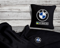 Плед и подушка в авто с логотипом, номерным знаком, надписи, фото. - <ro>Изображение</ro><ru>Изображение</ru> #6, <ru>Объявление</ru> #1718318