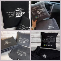 Плед и подушка в авто с логотипом, номерным знаком, надписи, фото. - <ro>Изображение</ro><ru>Изображение</ru> #4, <ru>Объявление</ru> #1718318