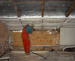 утепление пеноизол