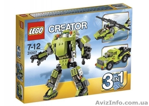 Дешево!!! Бесплатная доставка Lego Creator «Крутой робот 3 в 1» 31007 - <ro>Изображение</ro><ru>Изображение</ru> #1, <ru>Объявление</ru> #1143026