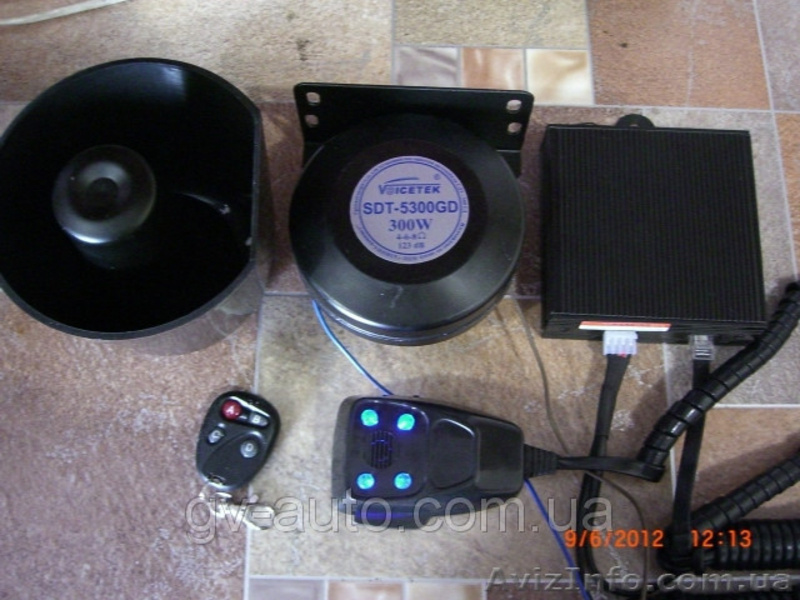 СГУ ПРЕМЬЕР 300Вт. Сигнал автомобильный (1 колокол), 4 тона + голос (1 Кря-кря + - <ro>Изображение</ro><ru>Изображение</ru> #1, <ru>Объявление</ru> #939189