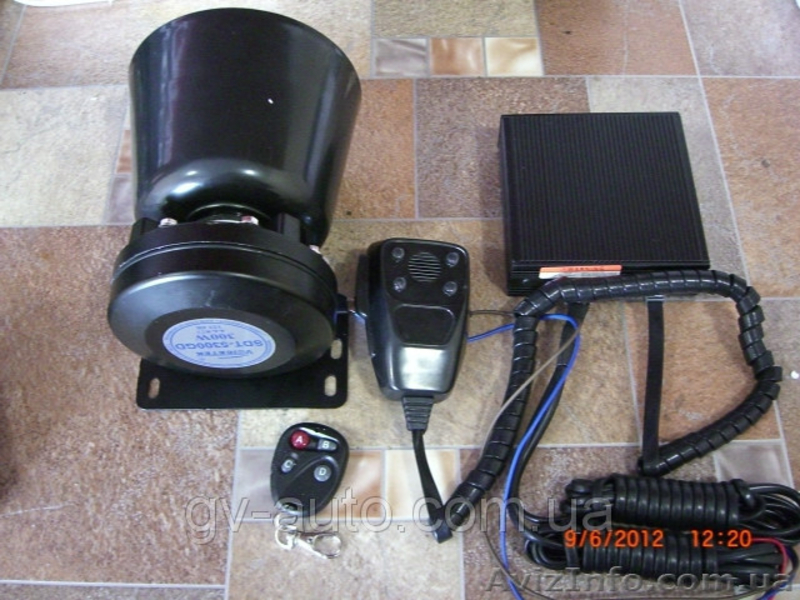 СГУ ПРЕМЬЕР 300Вт. Сигнал автомобильный (1 колокол), 4 тона + голос (1 Кря-кря + - <ro>Изображение</ro><ru>Изображение</ru> #3, <ru>Объявление</ru> #939189
