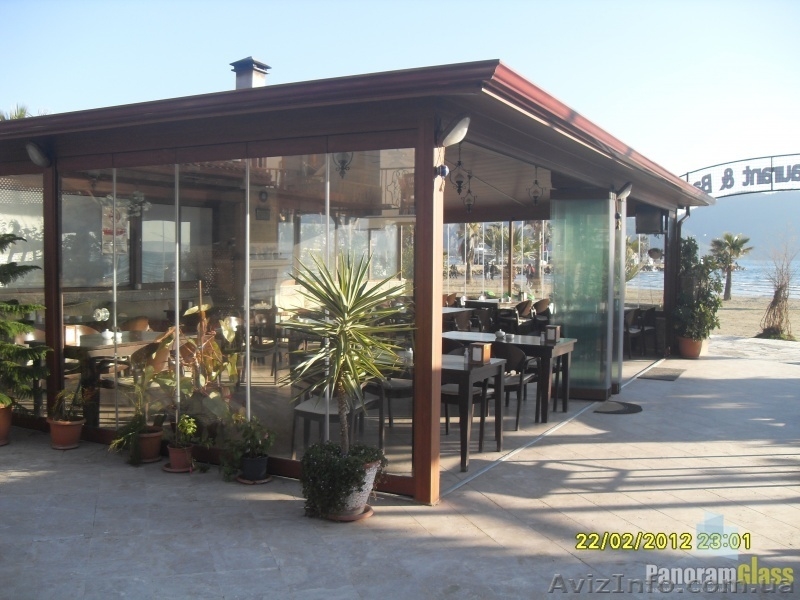 Безрамное остекление ресторанов, кафе, беседокот производителя - <ro>Изображение</ro><ru>Изображение</ru> #2, <ru>Объявление</ru> #1000943