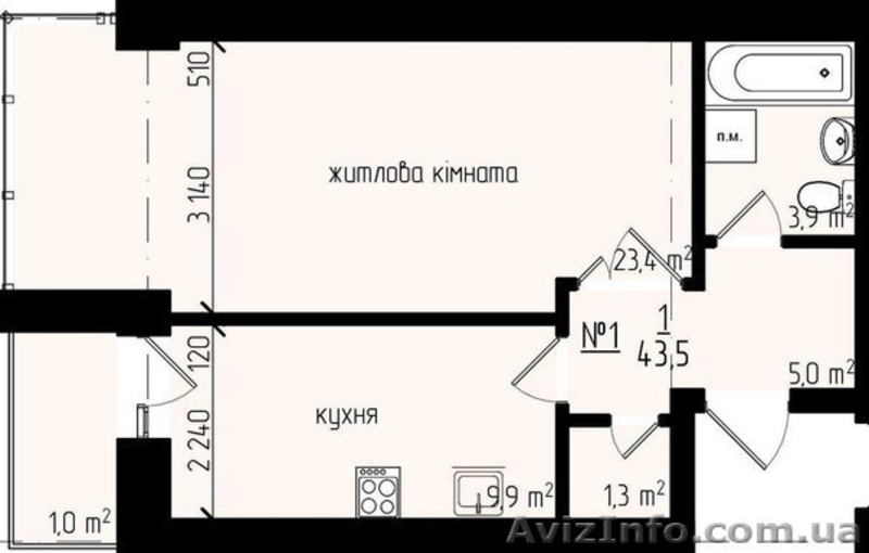 1 новобудова для молодої сім*ї р-н Майдану,пейзажний вид - <ro>Изображение</ro><ru>Изображение</ru> #2, <ru>Объявление</ru> #1344102