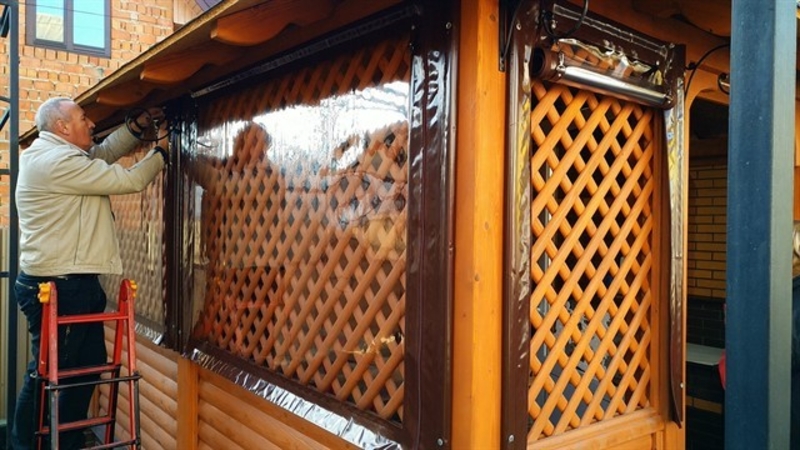 Прозрачные шторы и ролеты для защиты от ветра, дождя, снега - <ro>Изображение</ro><ru>Изображение</ru> #1, <ru>Объявление</ru> #1683821