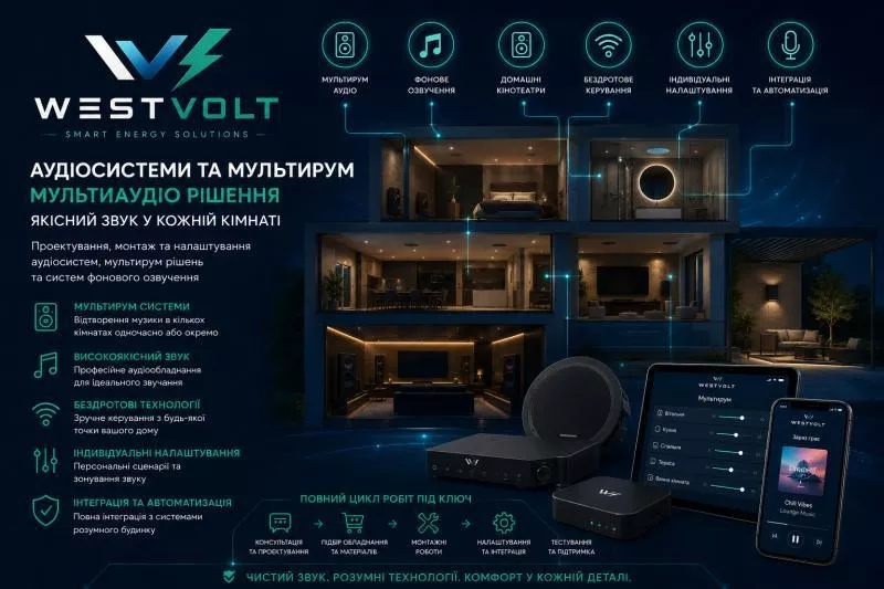 Електрик, Відеонагляд, Сонячні станції, Кондиціонери від WEST VOLT - <ro>Изображение</ro><ru>Изображение</ru> #1, <ru>Объявление</ru> #1753863